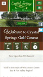 Mobile Screenshot of crystalspringsgolf.com
